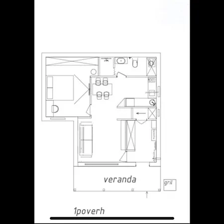 Freeman-1a з кухнею, терасою, грилем - на увесь перший поверх котеджу 4місний Apartment Bukovel